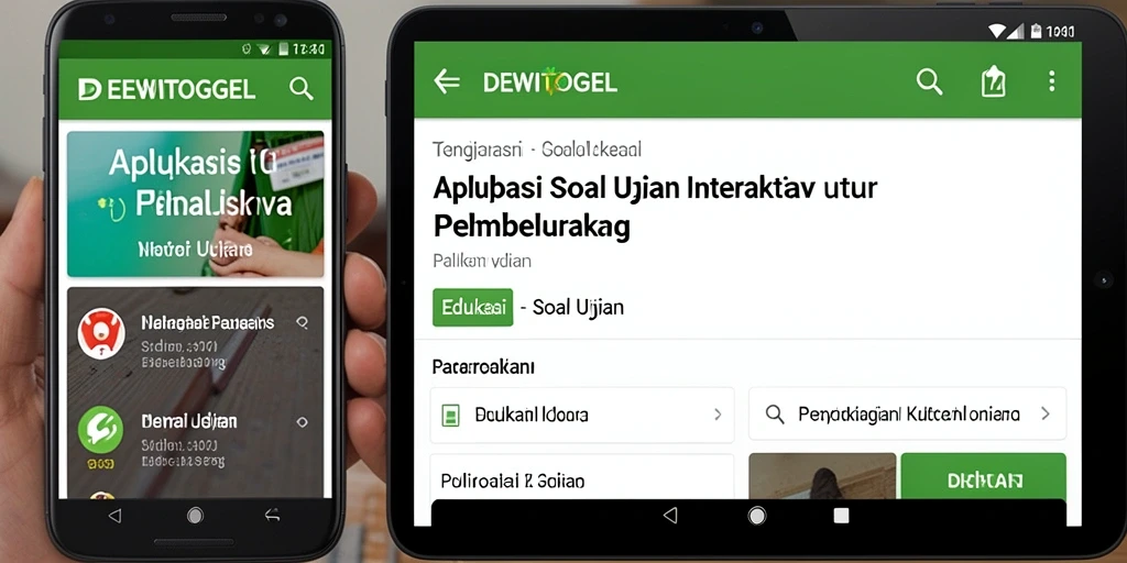 Tampilan antarmuka DEWITOGEL yang intuitif dan mudah digunakan.