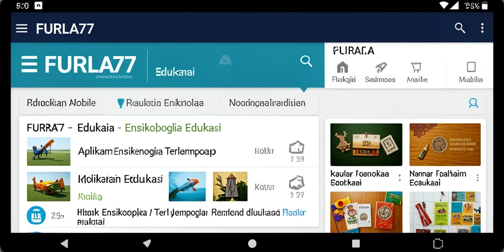 Tampilan antarmuka intuitif FURLA77 yang menarik dan menyenangkan.