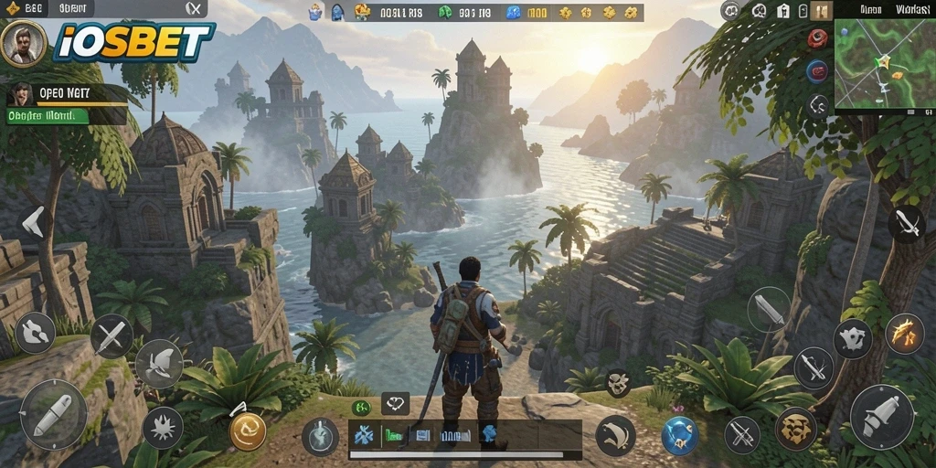 Antarmuka permainan <strong>IOSBET</strong> yang menarik dan fungsional di dunia Open World.
