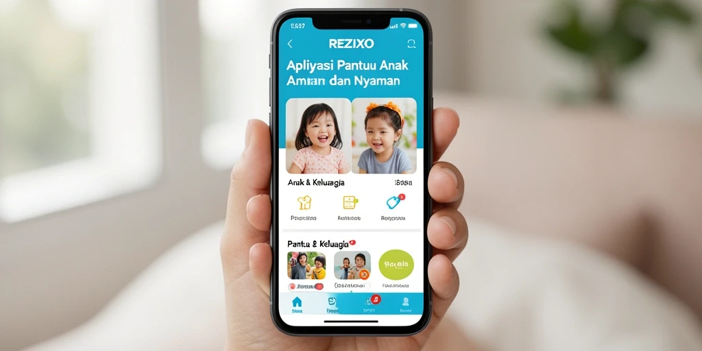 Tampilan antarmuka REZIXO yang sederhana dan fungsional.