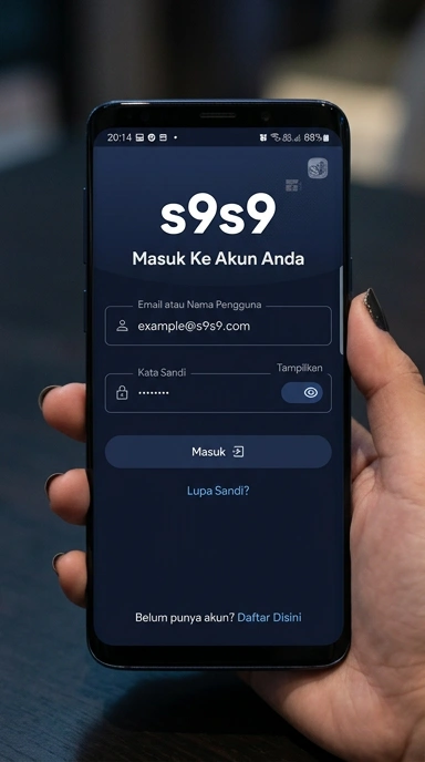Cara Masuk Akun s9s9 untuk Pengguna Android